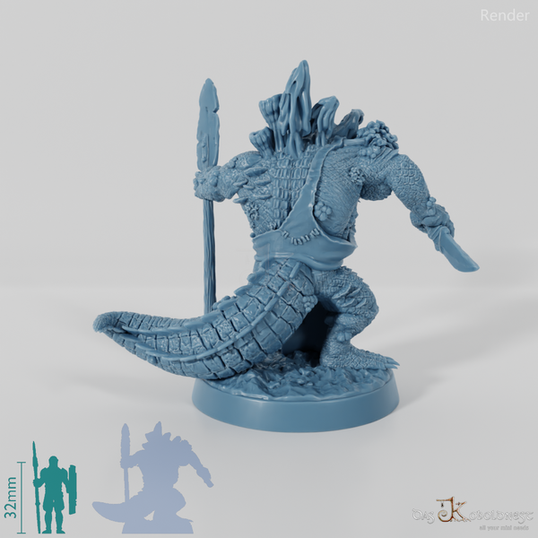 Fungal Infected Crocodile Folk Hunter 01