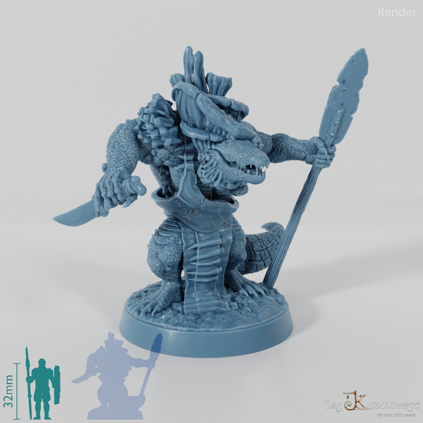 Fungal Infected Crocodile Folk Hunter 01