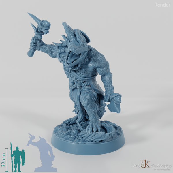 Fungal Infected Crocodile Folk Warrior 01