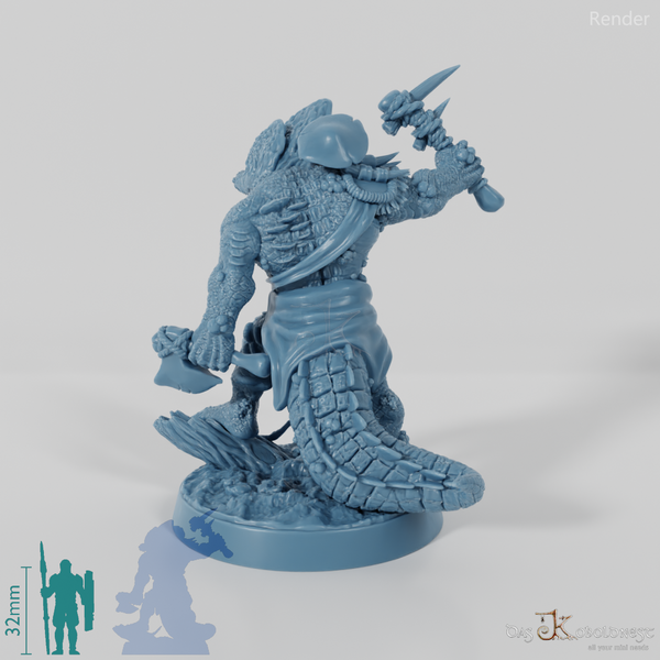 Fungal Infected Crocodile Folk Warrior 01