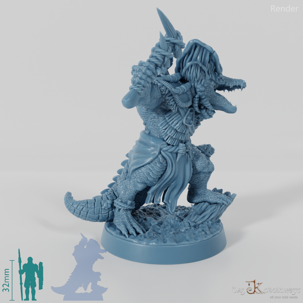 Fungal Infected Crocodile Folk Warrior 01