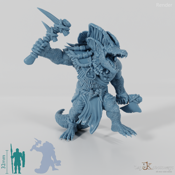 Fungal Infected Crocodile Folk Warrior 01