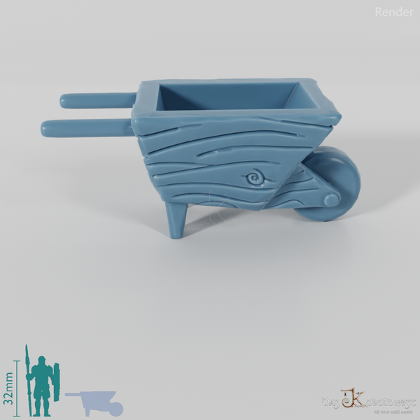 Schubkarre - Große Holzschubkarre