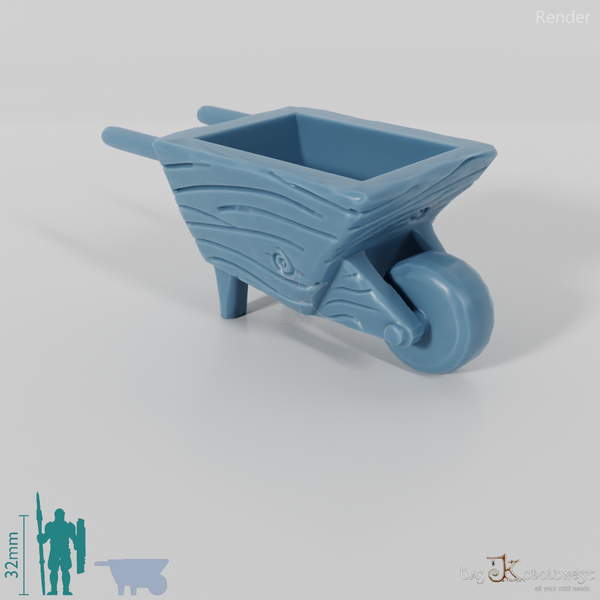 Schubkarre - Große Holzschubkarre