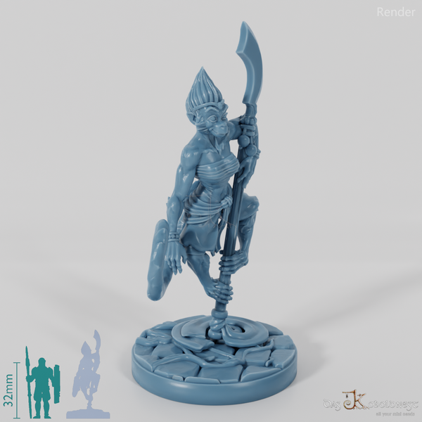 Mali, Affenvolk-Künstlerin mit Gleve