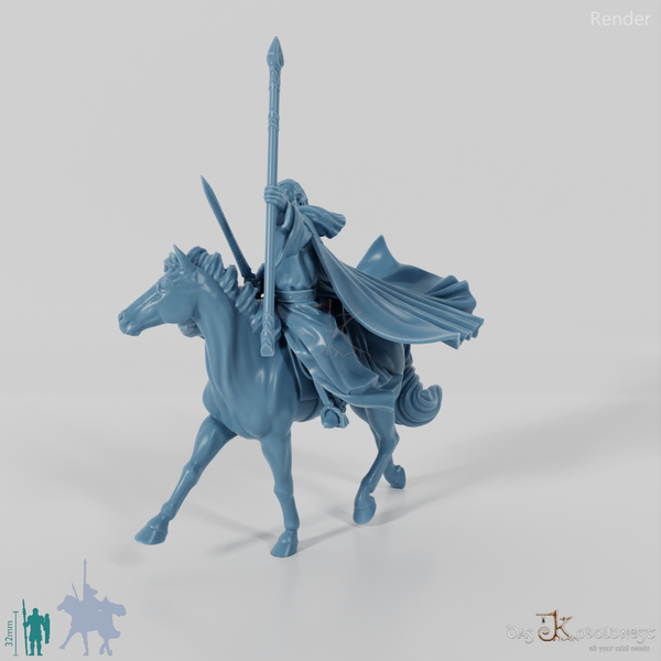 Gollnir, White Wizard (Mounted)