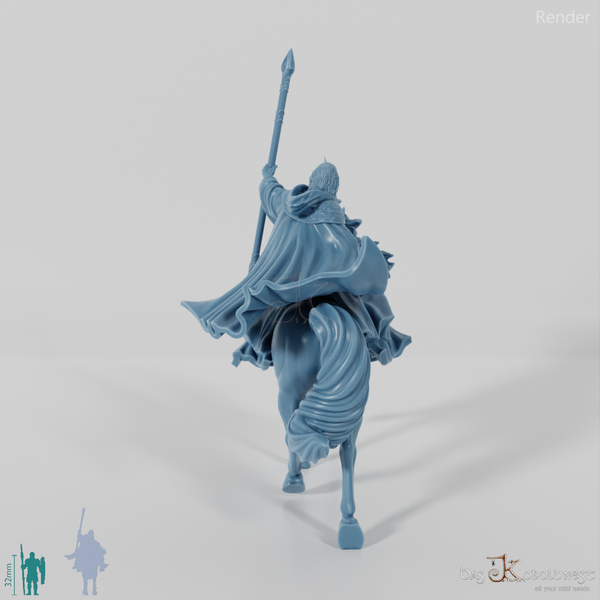 Gollnir, White Wizard (Mounted)