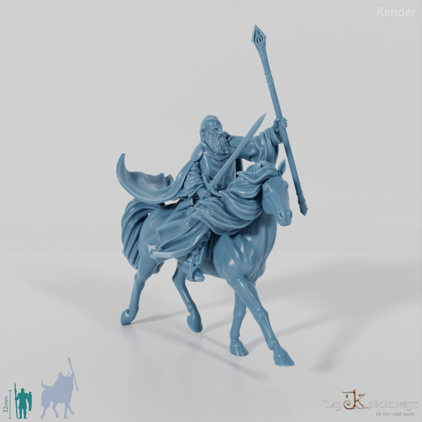 Gollnir, White Wizard (Mounted)