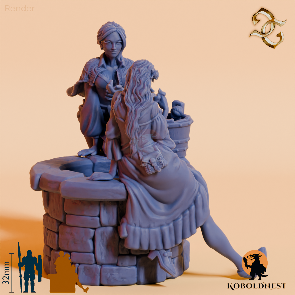 Tratsch am Stadtbrunnen