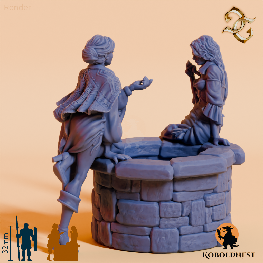 Tratsch am Stadtbrunnen