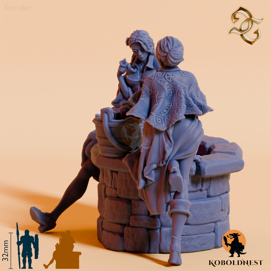 Tratsch am Stadtbrunnen