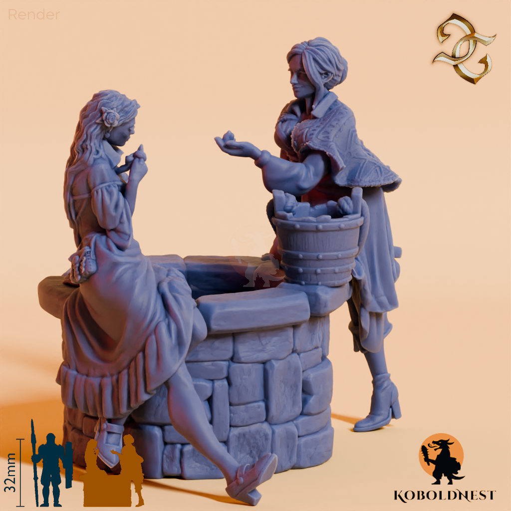 Tratsch am Stadtbrunnen