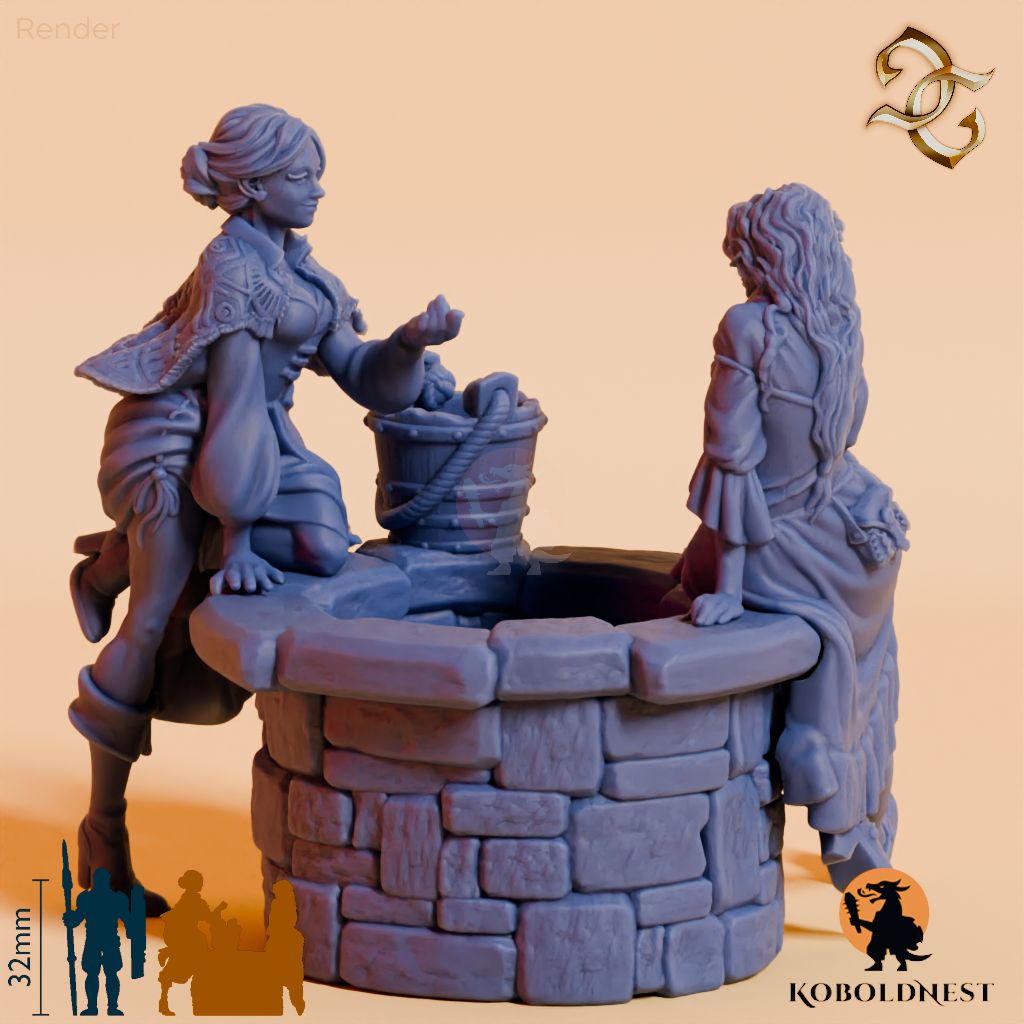 Tratsch am Stadtbrunnen