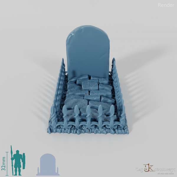 Eingefasstes Grab 12