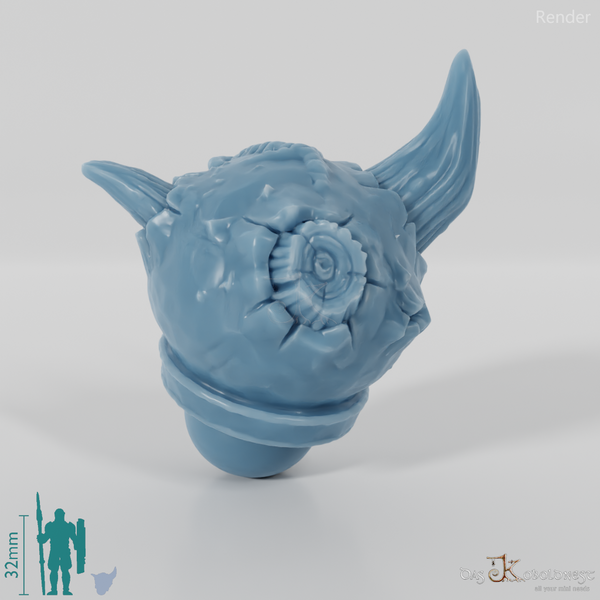 Vile Hero - Head - Bowl (Horns)