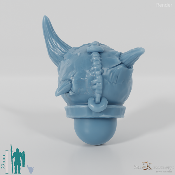 Vile Hero - Head - Bowl (Horns 2)