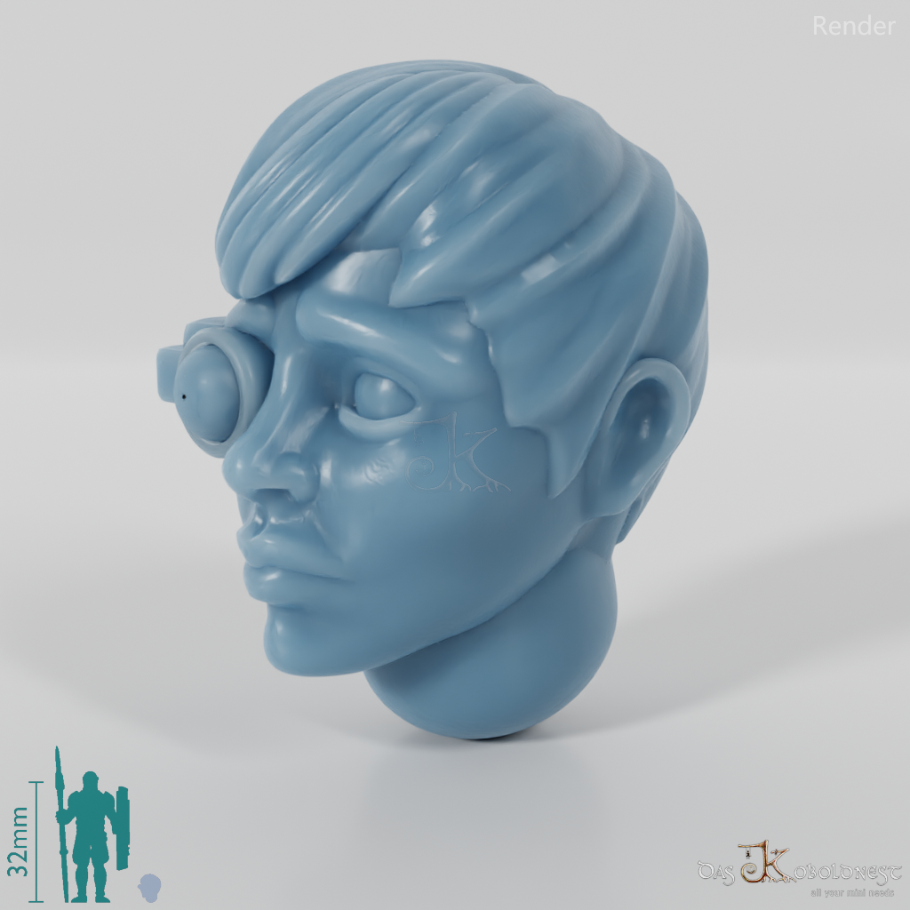 Space Soldiers - Infantry Head - Woman 01