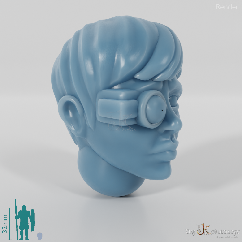 Space Soldiers - Infantry Head - Woman 01