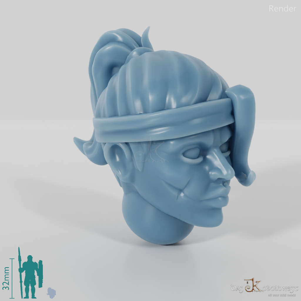 Space Soldiers - Infantry Head - Woman 03