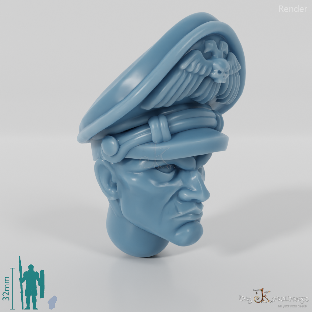 Space Soldiers - Infantry Head - Officer's Cap