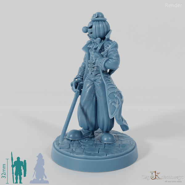 Jakob Grimsky, Kopfloser Reiter - Kostümiert