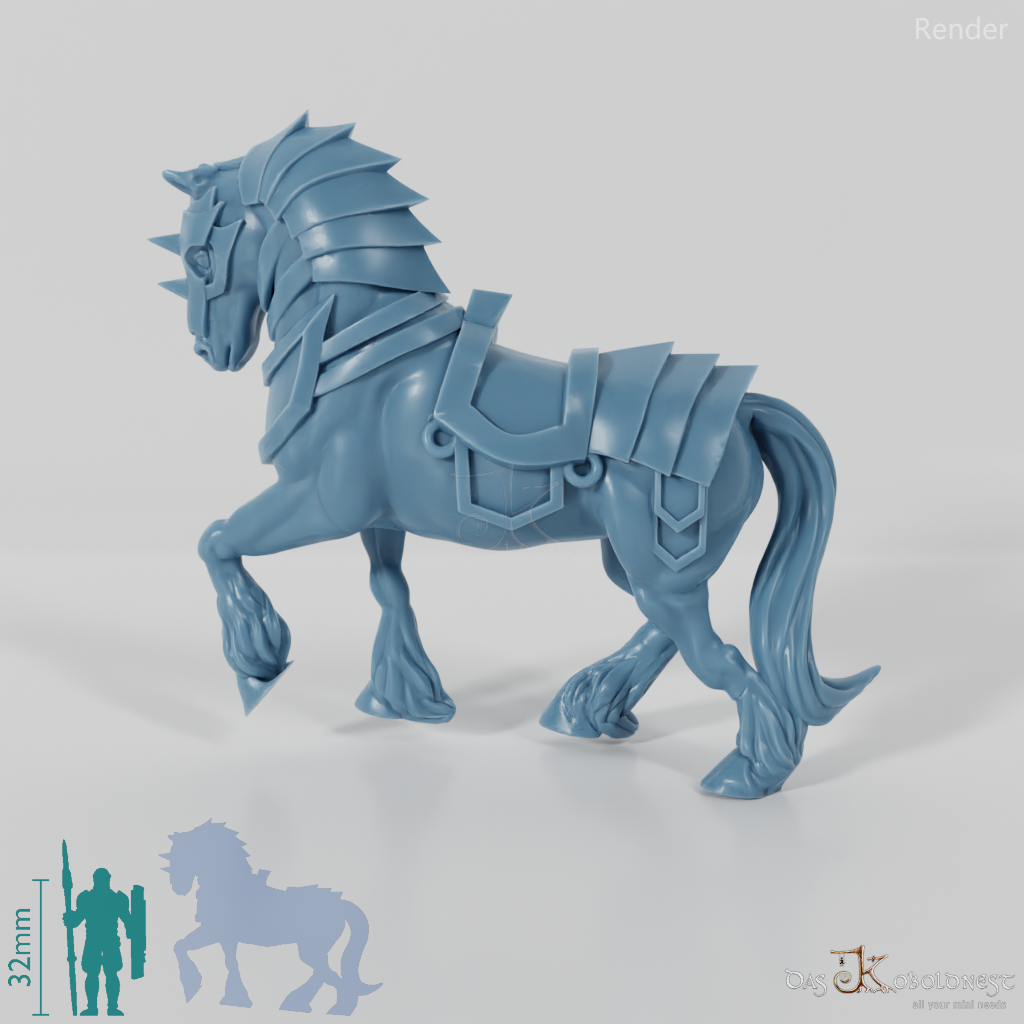 Horse - Armored warhorse