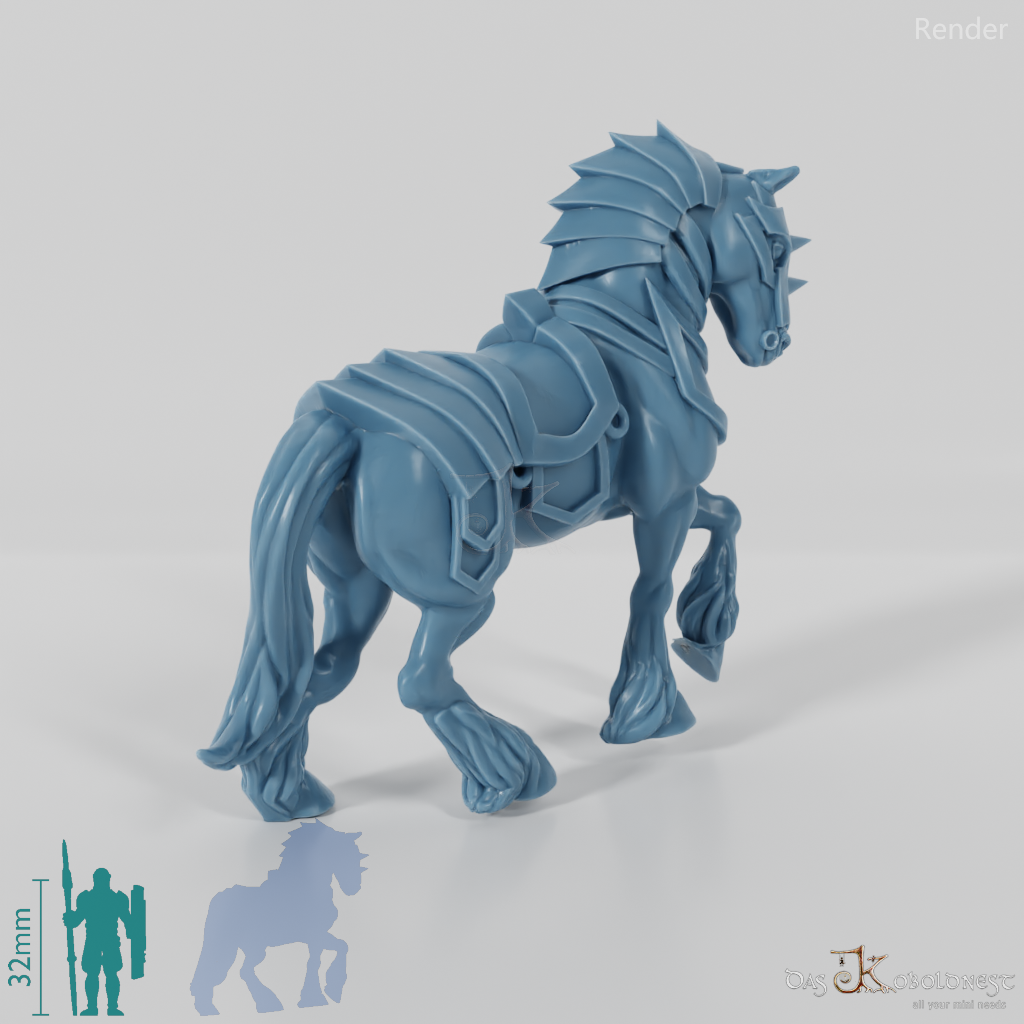 Horse - Armored warhorse