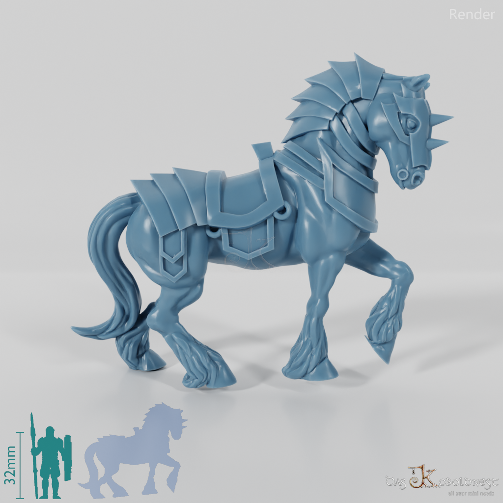 Horse - Armored warhorse