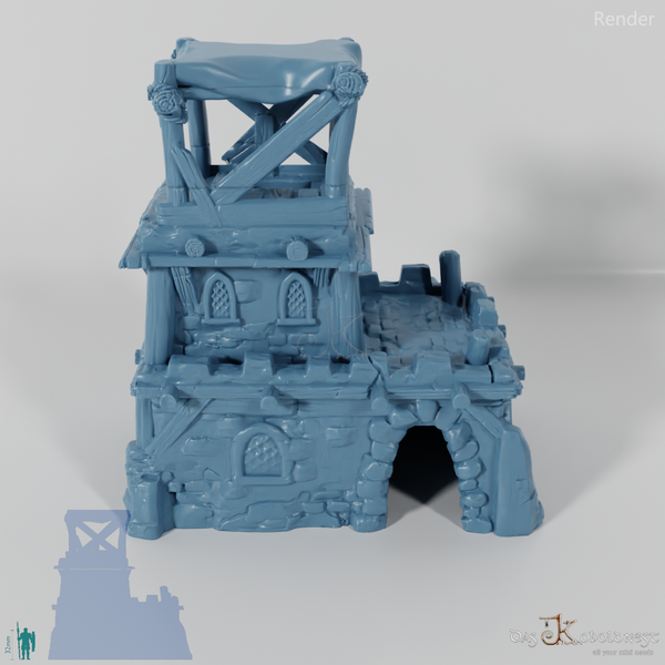 Large desert house with viewing platform