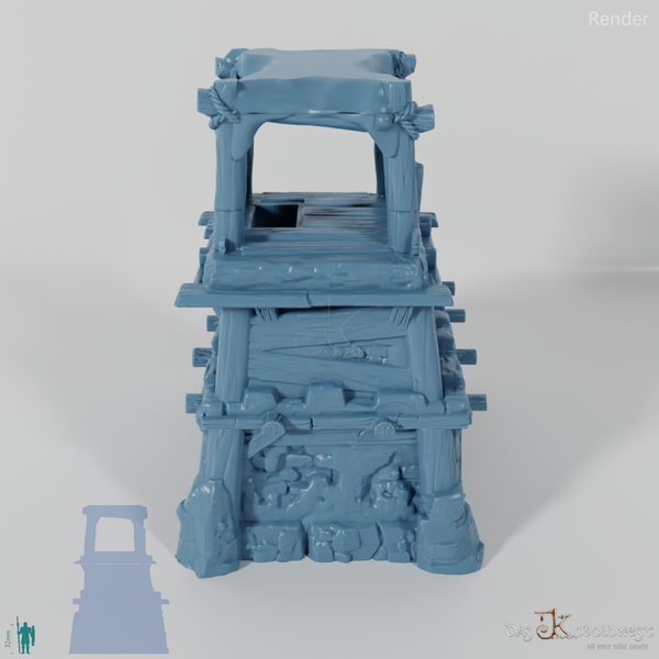 Large desert house with viewing platform