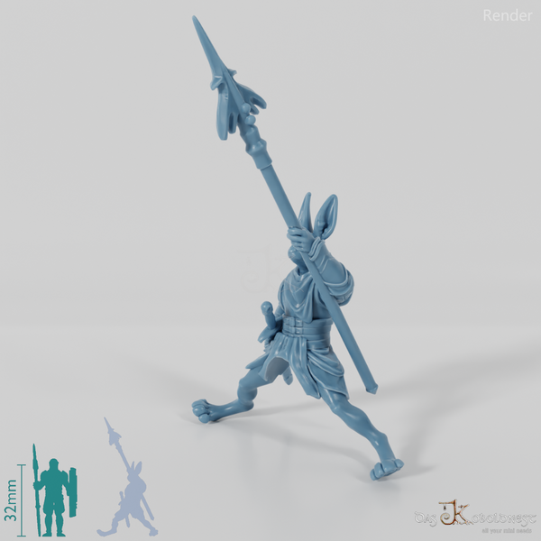 Hasenvolk-Soldat 02 in Reitpose