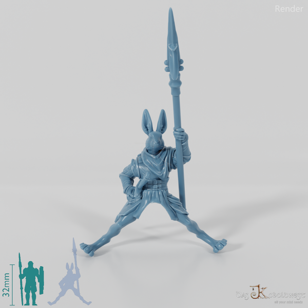 Hasenvolk-Soldat 02 in Reitpose