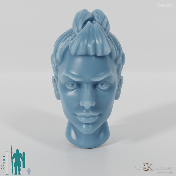 Woman's head - big braid