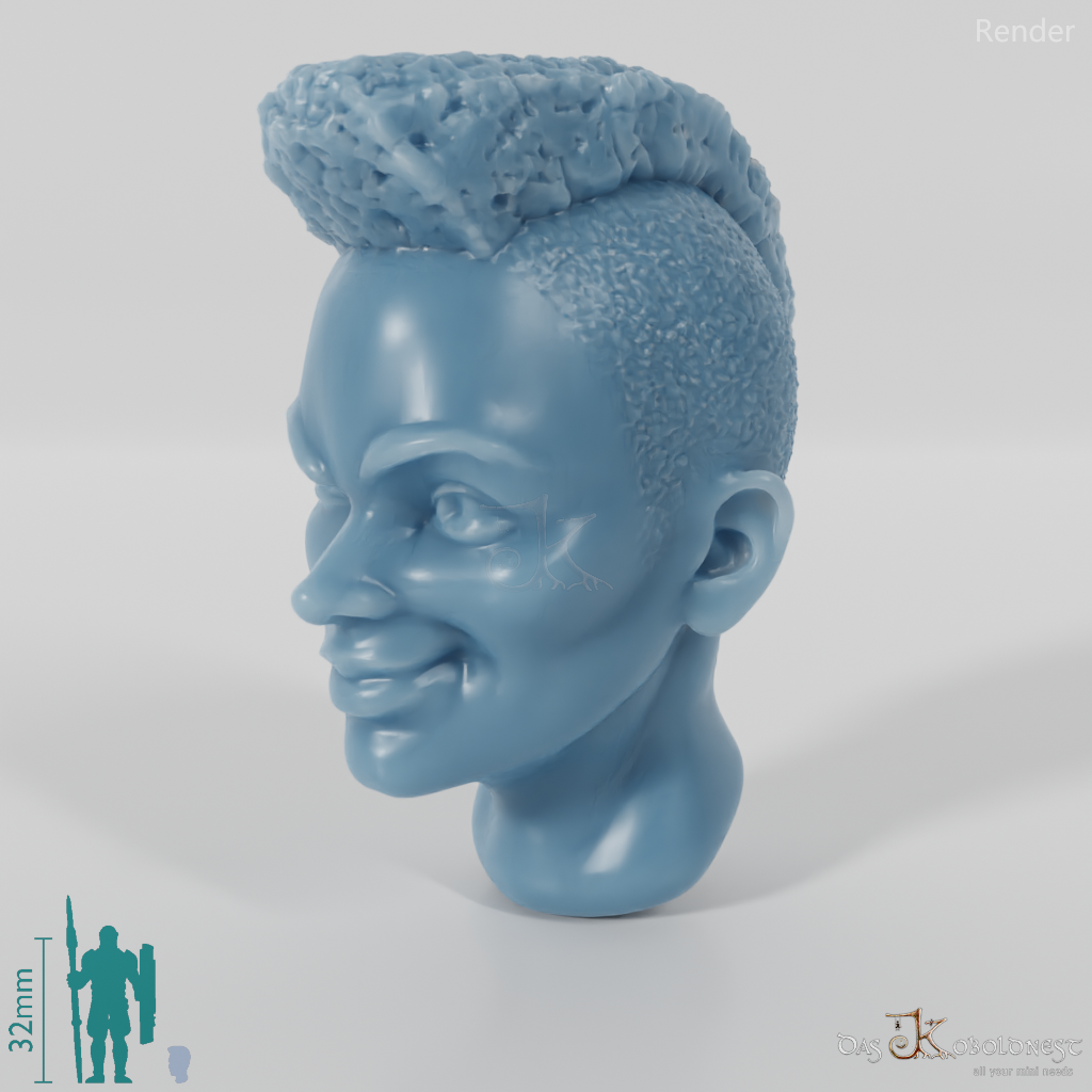 Woman's head - Mohawk