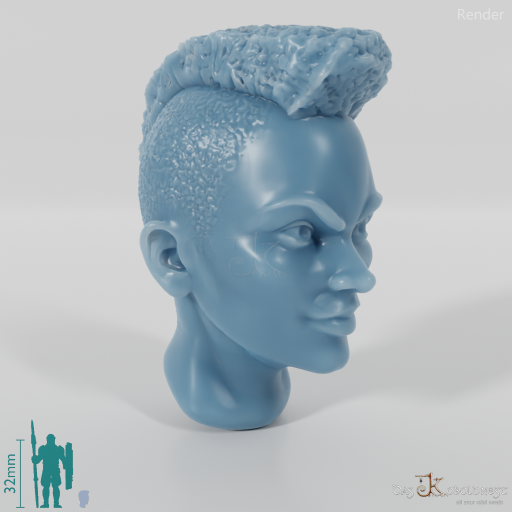 Woman's head - Mohawk