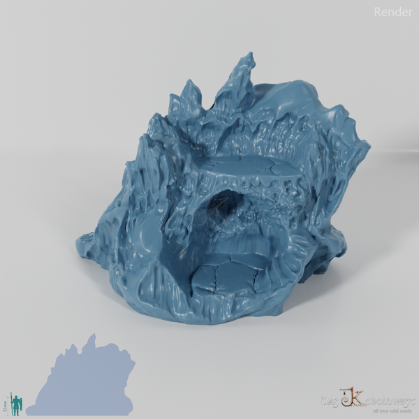 Iceberg with protrusions