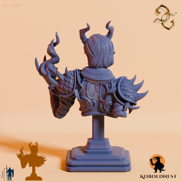 Büste - Iirzetal, Priesterin der Flamme