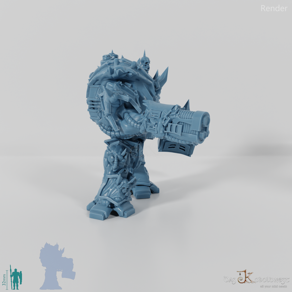 Void Blessed Soldiers - Juggernought 01 with hammer and plasma cannon