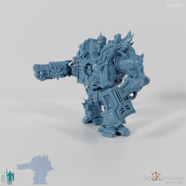 Void Blessed Soldiers - Juggernought 01 with hammer and plasma cannon