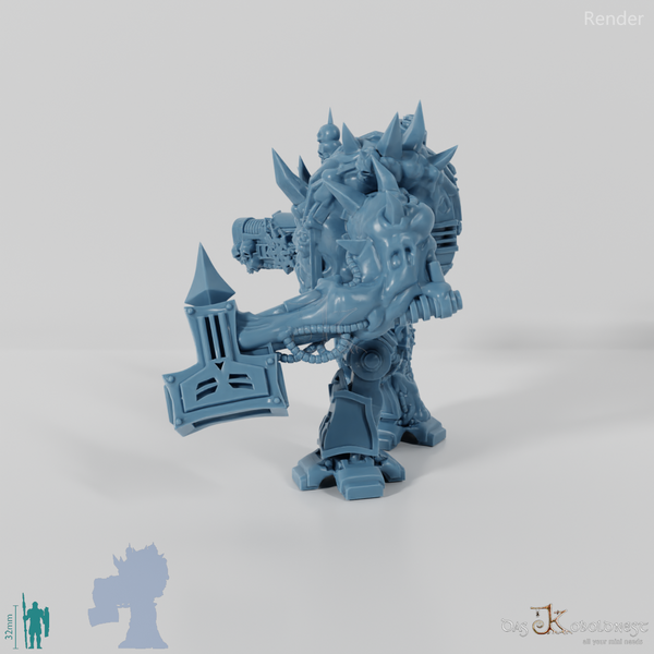 Void Blessed Soldiers - Juggernought 01 with hammer and plasma cannon