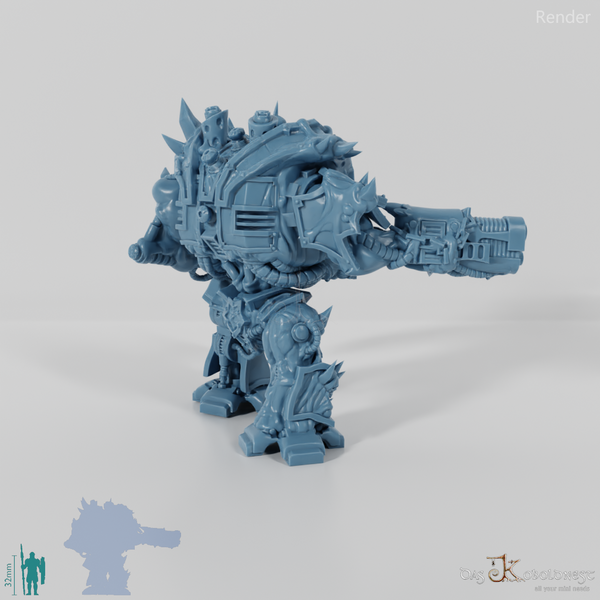 Void Blessed Soldiers - Juggernought 01 with hammer and plasma cannon