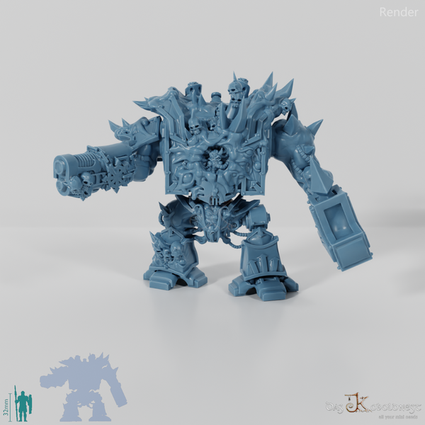 Void Blessed Soldiers - Juggernought 01 with hammer and plasma cannon