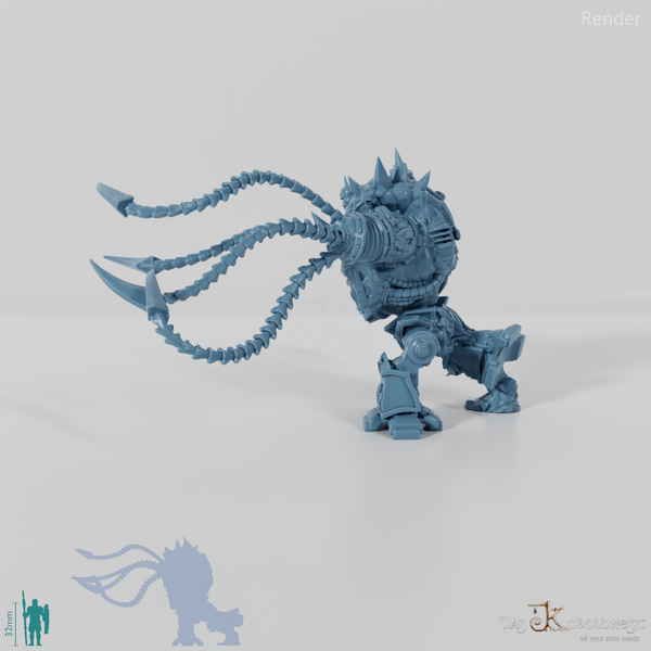Void Blessed Soldiers - Juggernought 02 with tentacle arm and laser cannon