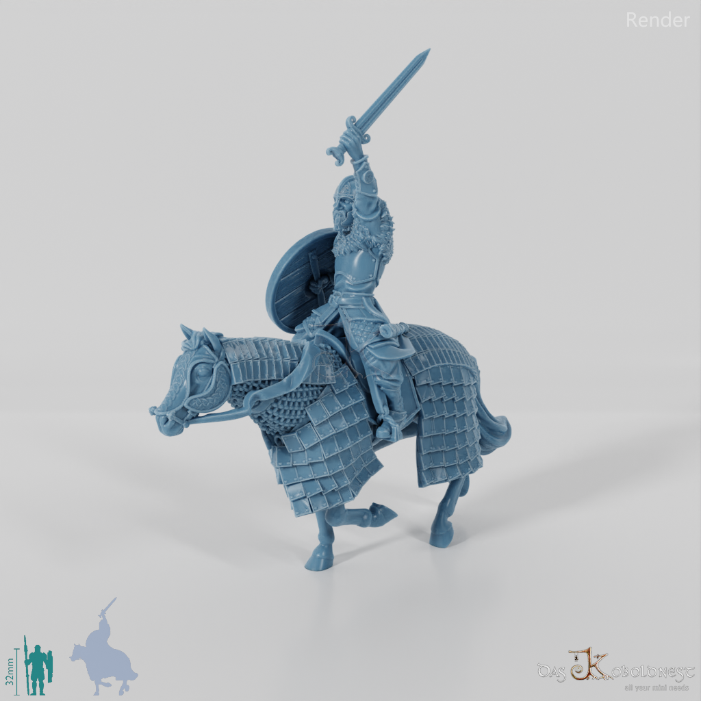 Teobald, Bewaffneter König der Pferdeherren (Beritten)