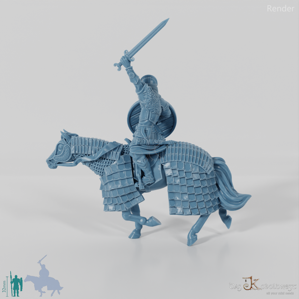 Teobald, Bewaffneter König der Pferdeherren (Beritten)