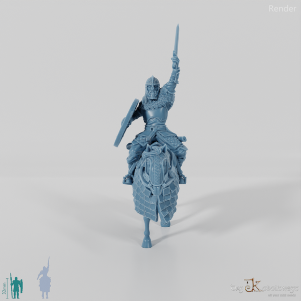 Teobald, Bewaffneter König der Pferdeherren (Beritten)