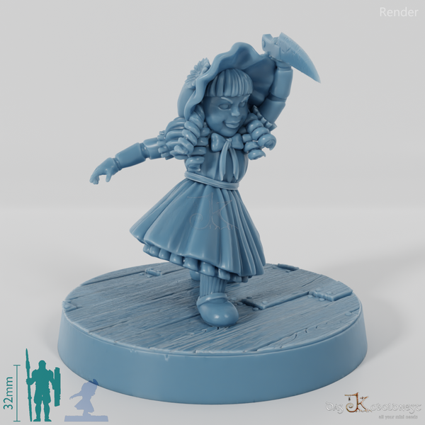 Animierte Spielzeugpuppe mit Dolch 2