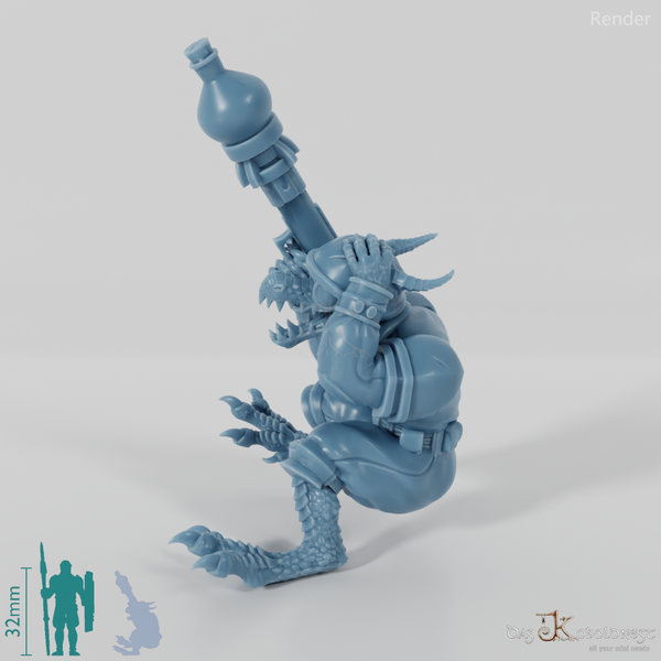 Ferix Steambreath, Drachenkobold-Raketenreiter - Reiterpose