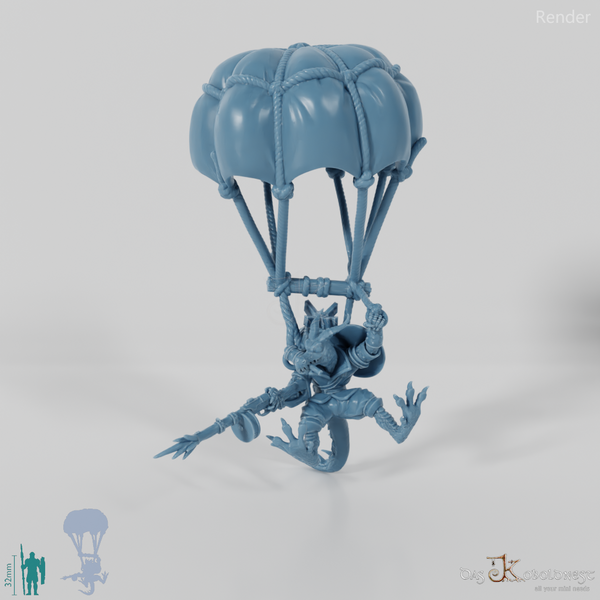 Drachenkobold-Fallschirmjäger mit Gewehr 01
