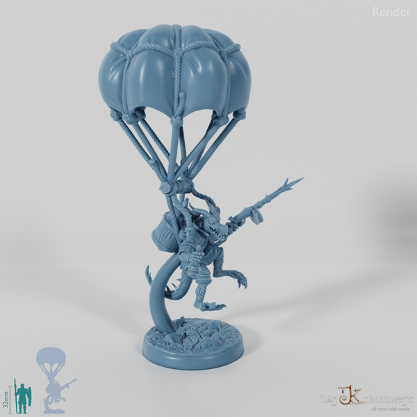 Dragon goblin paratrooper with rifle 02